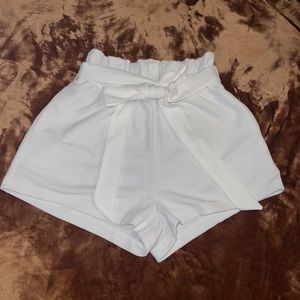 White high top shorts